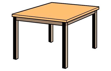 Mesa de madera aislada mesa de ilustración de madera para el hogar