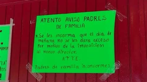 En Chiapas Padres Protestan Por Inconformidad De Un Nuevo Director