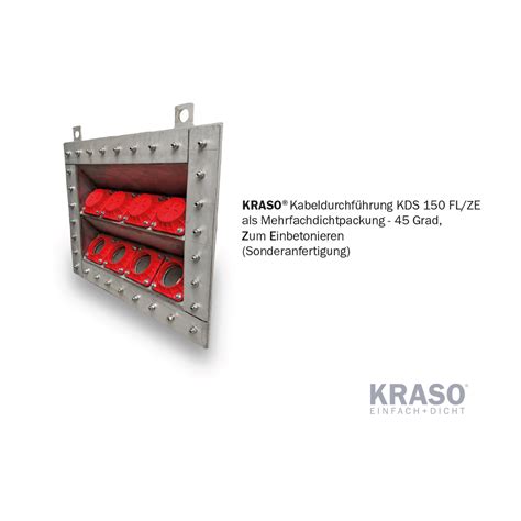 Kraso Kabeldurchf Hrung Kds Fl Ze Als Doppeldichtpackung