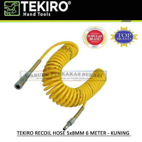 Jual Tekiro Selang Sepiral Recoil Hose Flexible X Mm Angin Kompresor