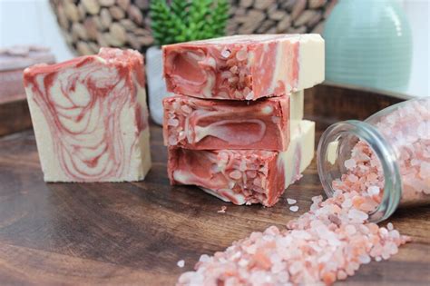 Pink Himalayan Salt Soap Bar Handmade With 100 Natural Oils