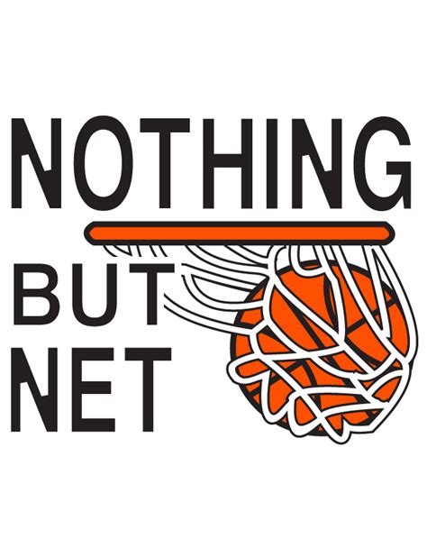 Nothing But Net Basketball Temporary Tattoo - Ships in 24 Hours!