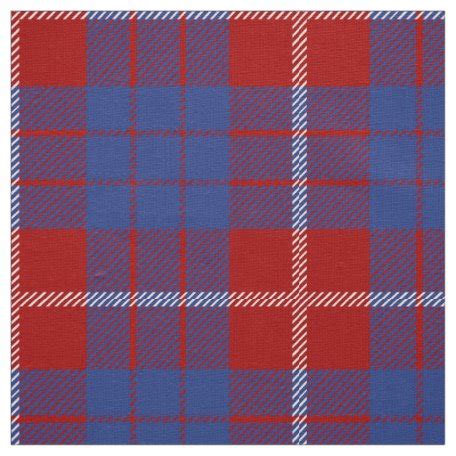 Clan Hamilton Tartan Fabric | Zazzle