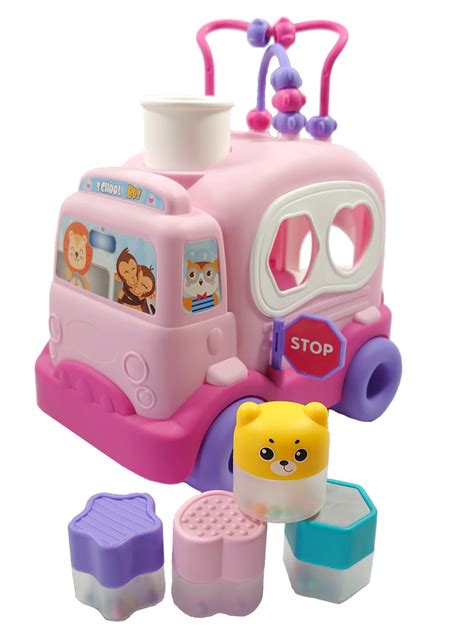 Interaktywny Sorter Autobus Klocki Grzechotki Tobbi Toys Sklep