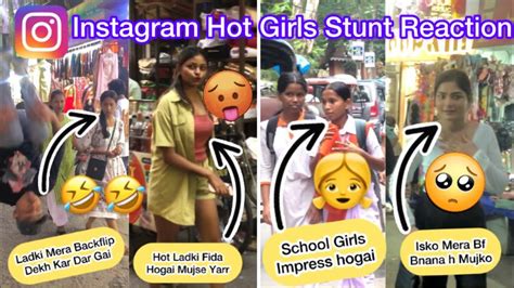 Instagram🥵hot Girls Stunt😱reactions Viral Reels🤣stunt In Public