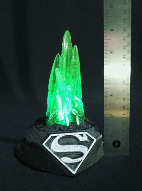 Superman Kryptonite Crystal Prop Replica Statue Glow In The Etsy