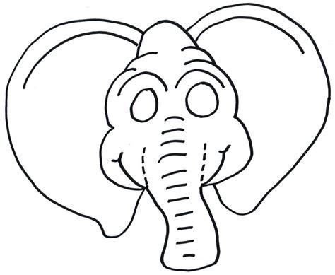 Elephant Head Outline - Cliparts.co