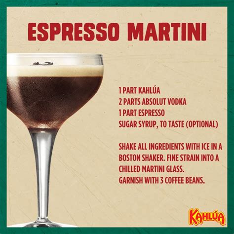 The Kahlua Espresso Martini Is The Perfect After Dinner Drink To Serve Up At Your Next Holiday