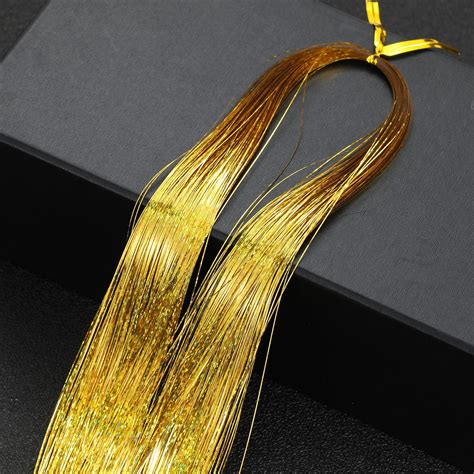 Gold Hair Tinsel Lavadene Hair Extensions