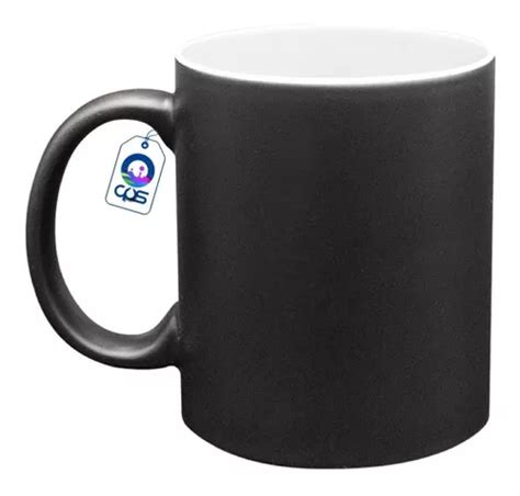 Taza Magica Negra Mate 11oz Para Sublimar 12piezas