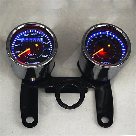 Cafe Racer Motorcycle Kilometerstand Speedmeter To Grandado