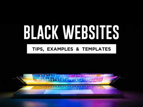 3 Black Website Design Tips (Examples + Templates) - 2020