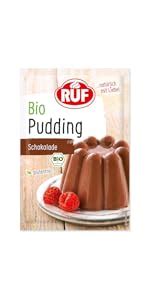 RUF Bio Pudding Bourbon Vanille Puddingpulver Mit Vanillearoma Aus