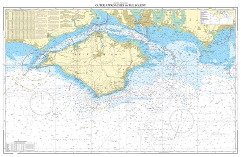 Nautical Chart - Admiralty Chart 2045 - Outer Approaches to The Solent from Love Maps On...