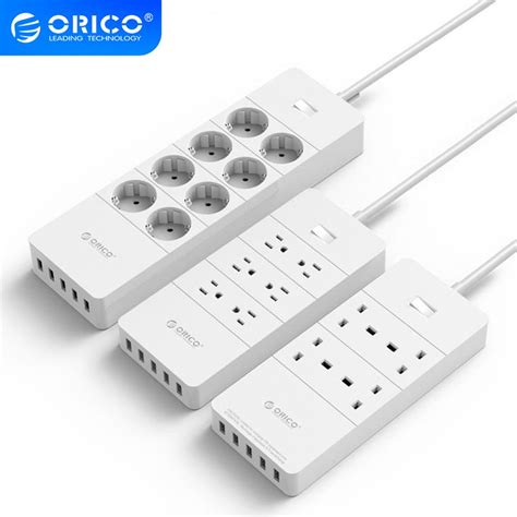 Orico Hpc V Usb Eu Uk Us Electrical Socket Smart Power Strip Overload