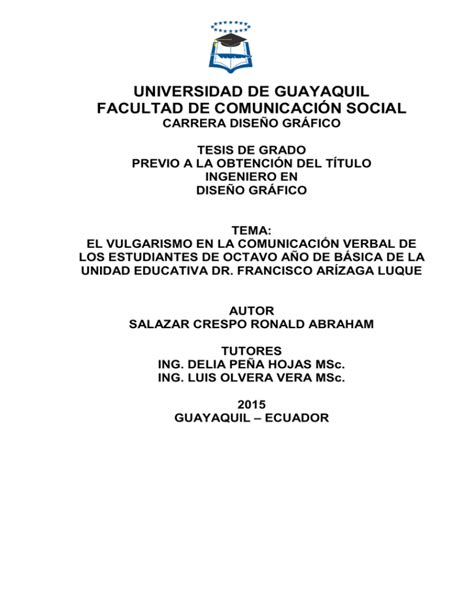 Universidad De Guayaquil Facultad De Comunicaci N Social