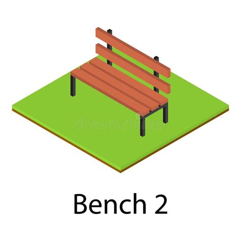 Bench Icon Isometric Style Stock Illustration Illustration Of Plank Modern 123906629