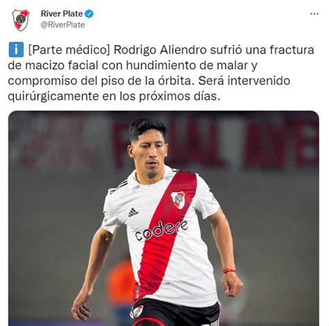 El Parte Oficial De La Lesi N De Rodrigo Aliendro Confirm La Peor De