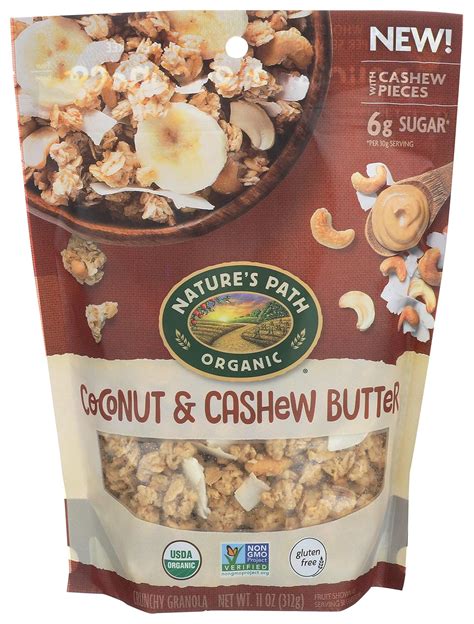 Top Nature Path Coconut Cashew Butter Granola Cree Home