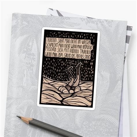 "Till Lindemann Poem" Sticker by herrrox | Redbubble