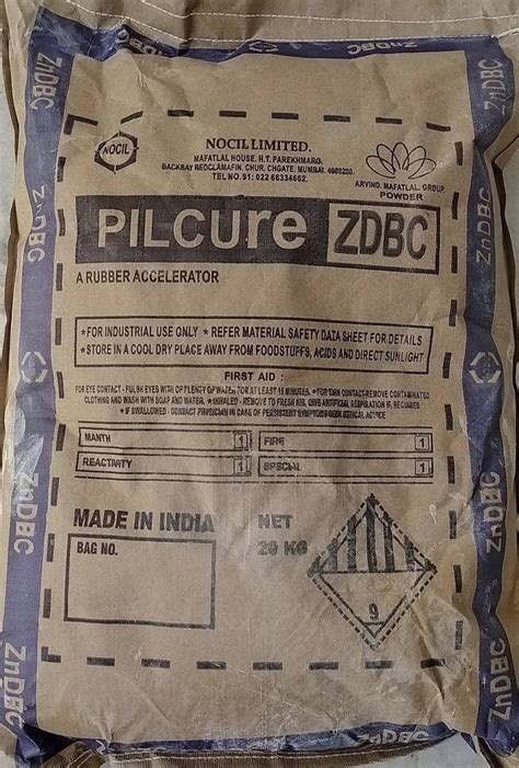 Accelerators Pilcure ZDBC Rubber Accelerator Powder Bag Packaging