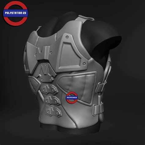 Sci Fi Character Torso Armour V7 FlippedNormals