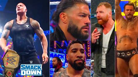 Rock Wins Universal Champion Roman Return Date Moxley Solo Vs