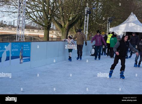 ice skating at hampton court Stock Photo - Alamy