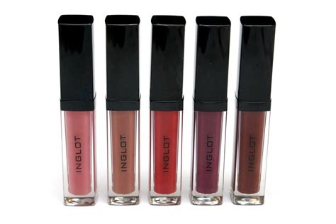Inglot HD Lip Tint Matte Liquid Lipsticks Review - The Beautynerd