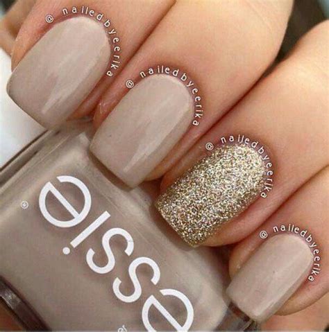 Nude Y Dorado Nails Fancy Nails Prom Nails