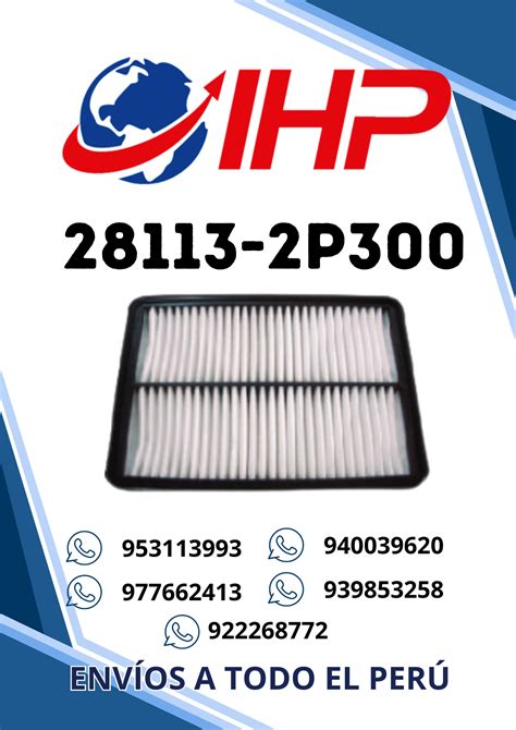 P Filtro De Aire Hyundai Santa Fe I L Kia Sorento I L