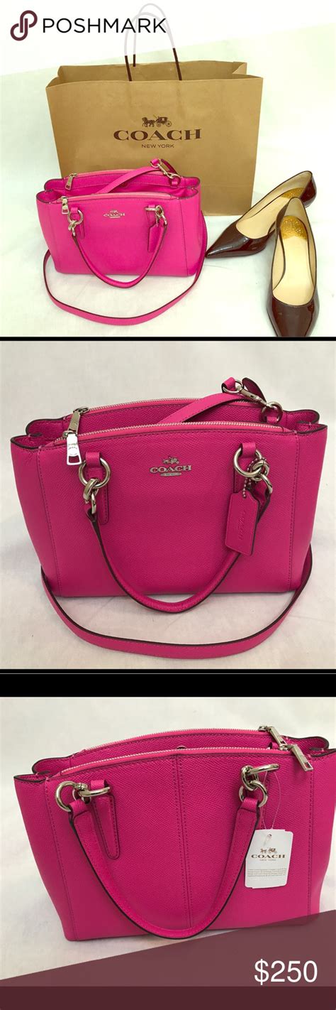 Coach Pink Mini Christie Carryall Handbag New Never Worn With Tags