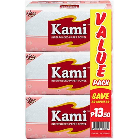 Kami Interfolded Paper Towel Vp Pulls X S Tissue Paper Towels