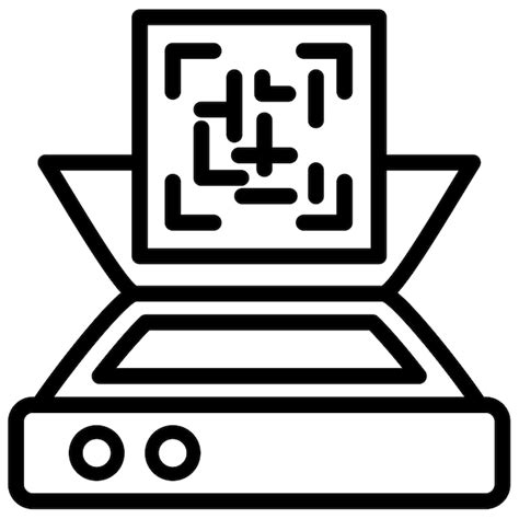 premium vector scanner icon style