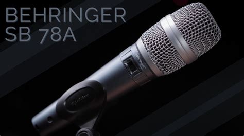 Behringer SB 78A Handheld Condenser Microphone Review / Test - YouTube