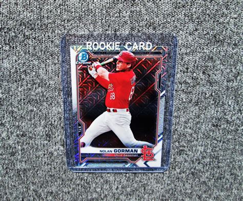 Nolan Gorman St Louis Cardinals Bowman Chrome Refractor Etsy