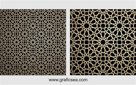 Cnc Laser Cut Vector Islamic Art Stars Floral Pattern Design Free