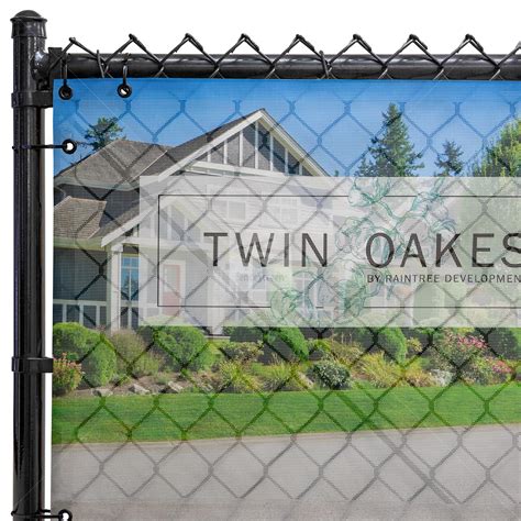 Custom Printed Mesh Fence Wraps And Full Color Mesh Banners