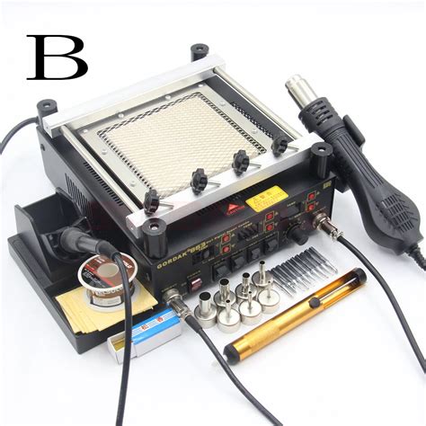 Gordak 863 3 In 1 Digita Hot Air Heat Gun BGA Rework Solder Station Electric Soldering Iron IR
