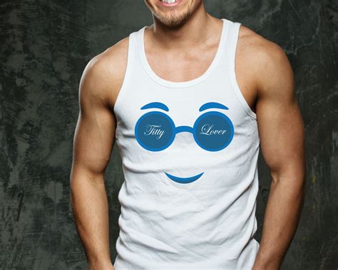 Titty Lover Tank Top Boob Lover Shirt Men S Retro Tank Etsy