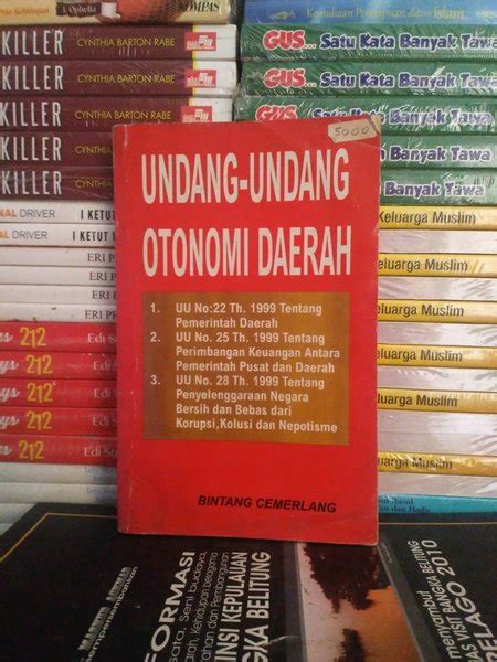 Jual Original Buku Undang Undang Otonomi Daerah Di Lapak Prinsbookstore