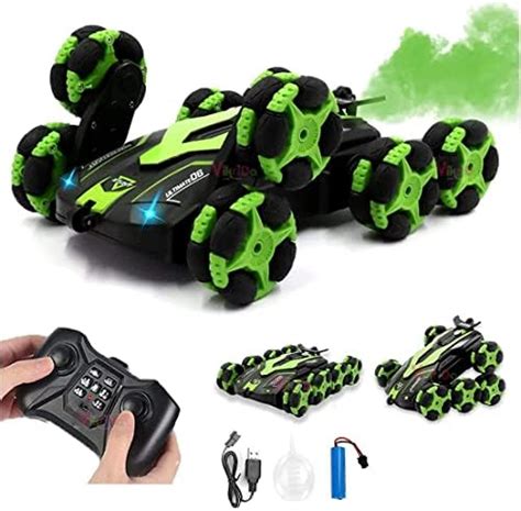 Toyshine Wheels Rotating Remote Control Rechargeable Stunt Car