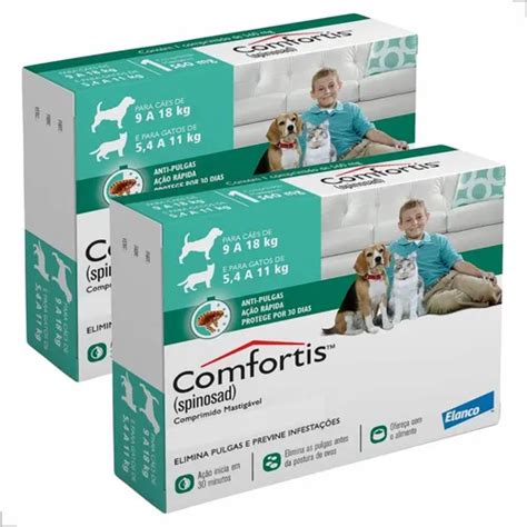 Melhor Remedio Para Pulga E Carrapato - Remédio Contra Carrapato E Pulga Comfortis 560mg Kit02 | Frete grátis