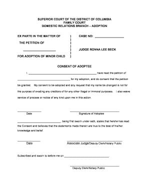 Fillable Online DCSC Form Answer Of Defendant DC Courts Fax Email