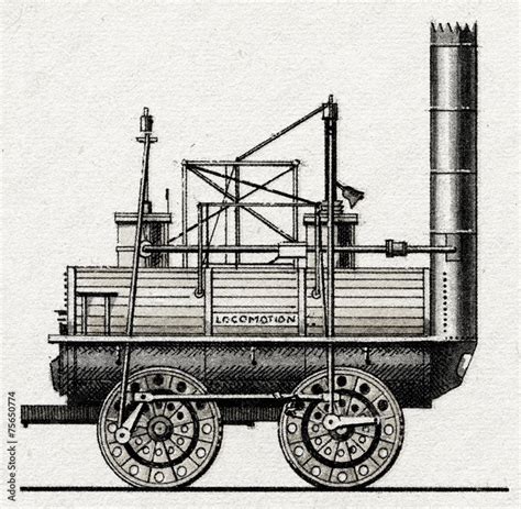 Locomotion No. 1 by George and Robert Stephenson's Stock Photo | Adobe ...