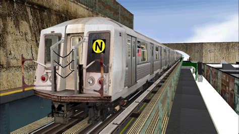 OpenBVE RP Multiplayer NYC Subway R40 Slant N Train To Coney Island