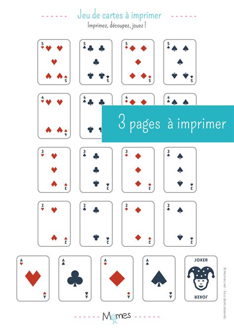 Jeu De 54 Cartes à Imprimer