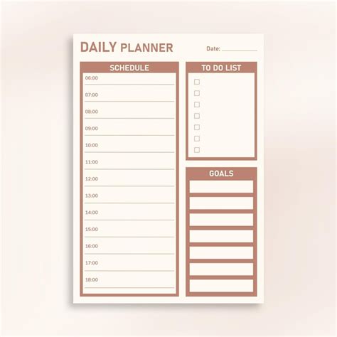 Premium Vector Minimal Daily Todo List Organizer Template Design