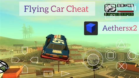 Gta San Andreas Flying Car Cheat Aethersx2 Emulator Youtube