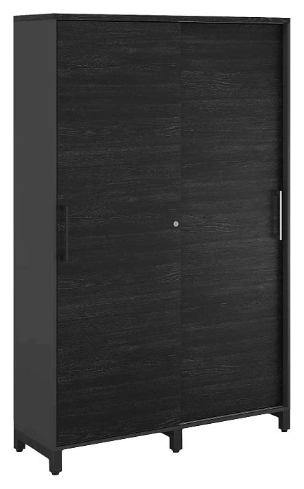 Шкаф для одежды Кобор HG-120/60/M black/wood купить по цене 48 043 ...